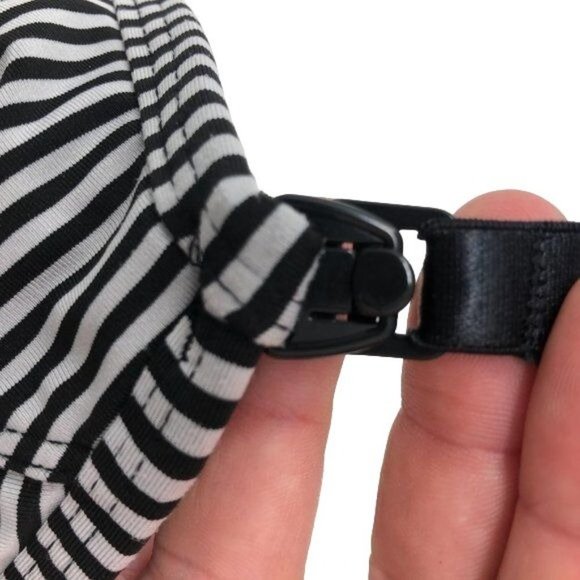 MOTHERHOOD INTIMATES Striped Maternity Sports Bra Size Medium - Picture 3 of 6